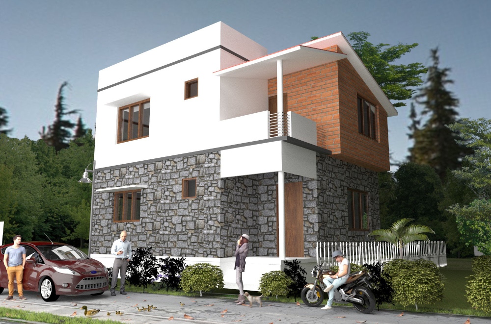 2 BHK Stone Villa